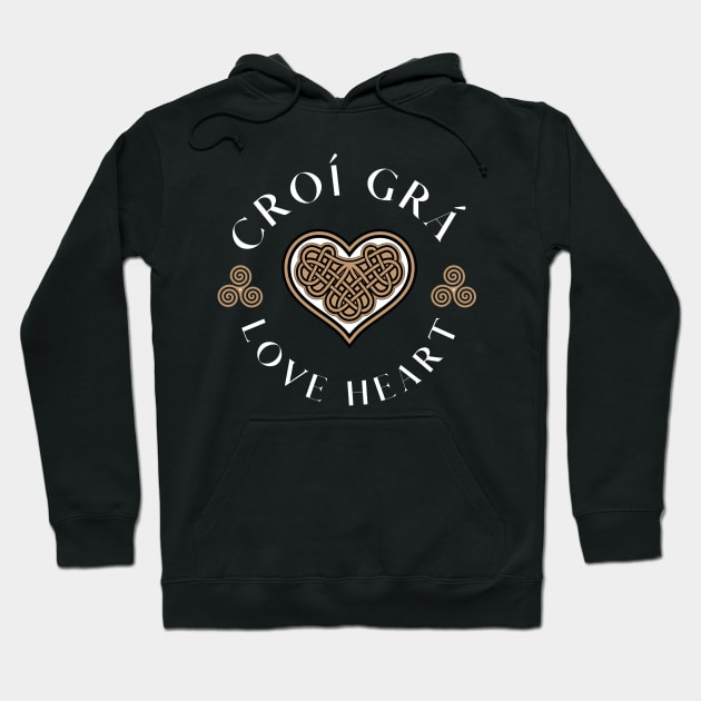 Celtic Love Heart Hoodie by TrueCelt